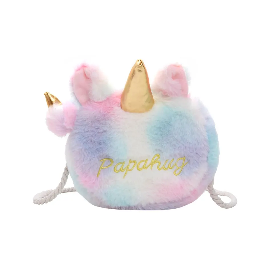 AOSONG Плюшевая сумка через плечо сумка на плечо обычная женская единорог