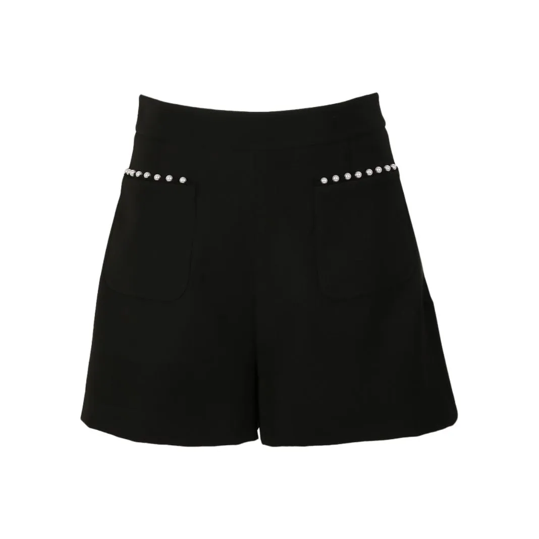 Caroline Черные Женские Повседневные Шорты
