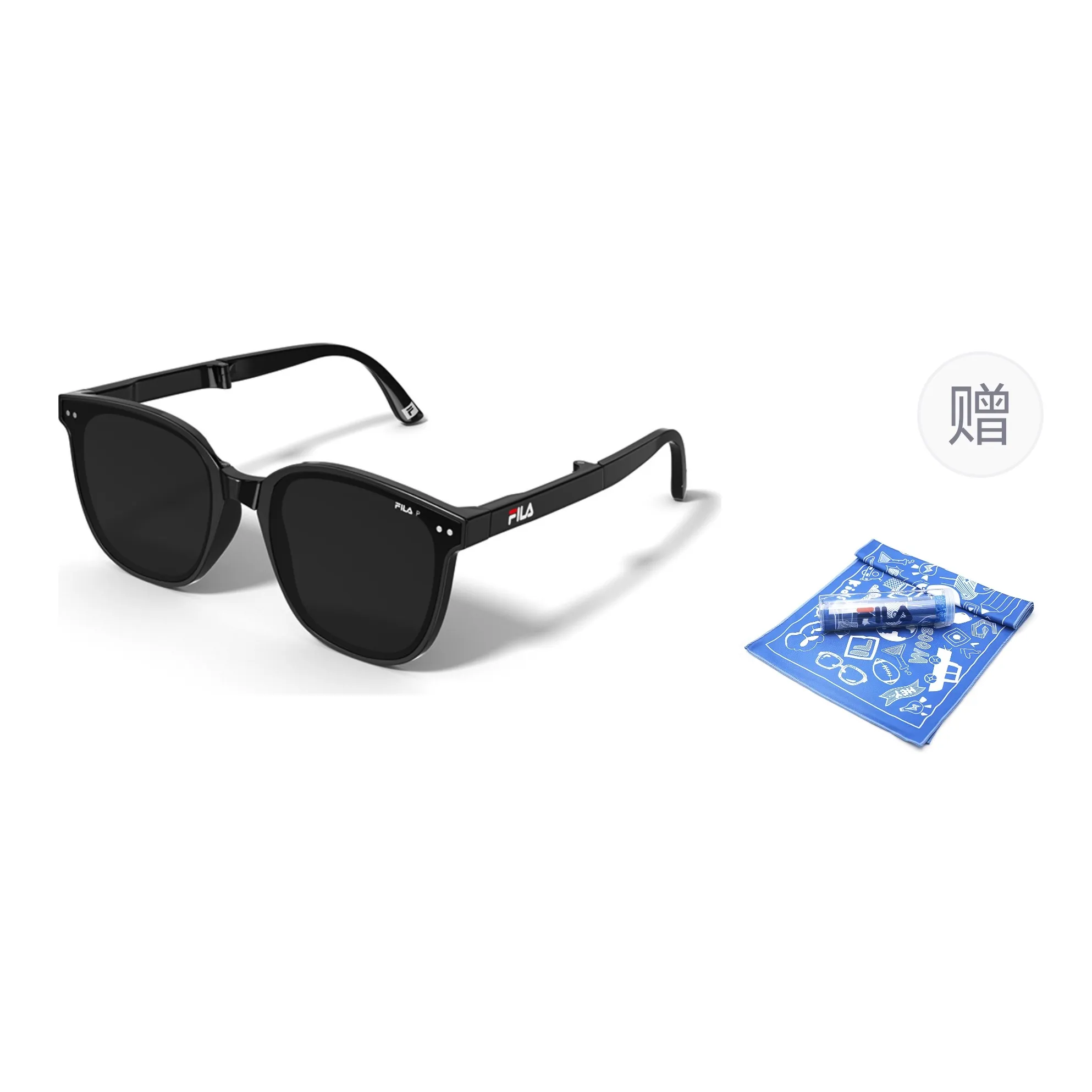 FILA TR/Memory Plastic Square Foldable Sunglasses Unisex