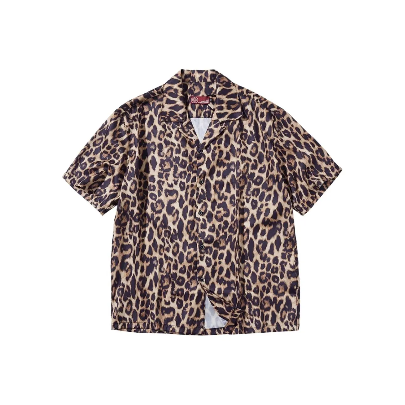 NUCLEAR EXPLOSION Леопардовый принт [Пожалуйста обратитесь к таблице размеров] Мужские рубашки