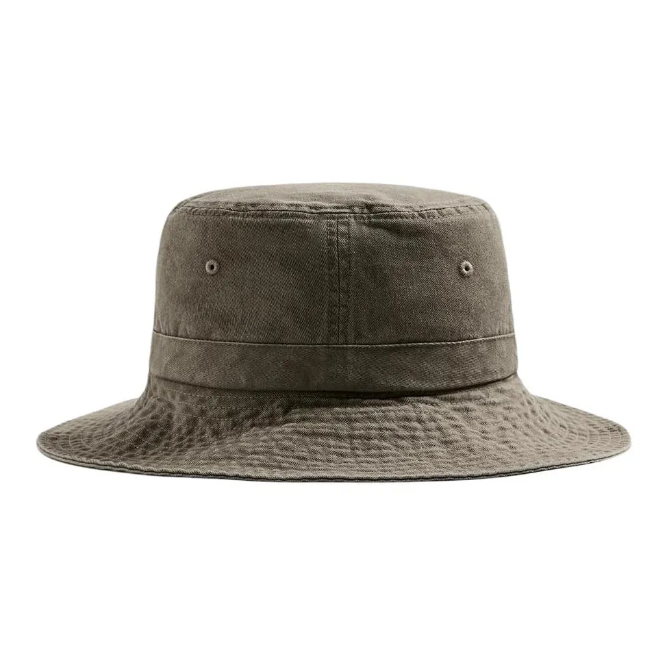 ZARA Cotton Bucket Hats Мужской Зеленый