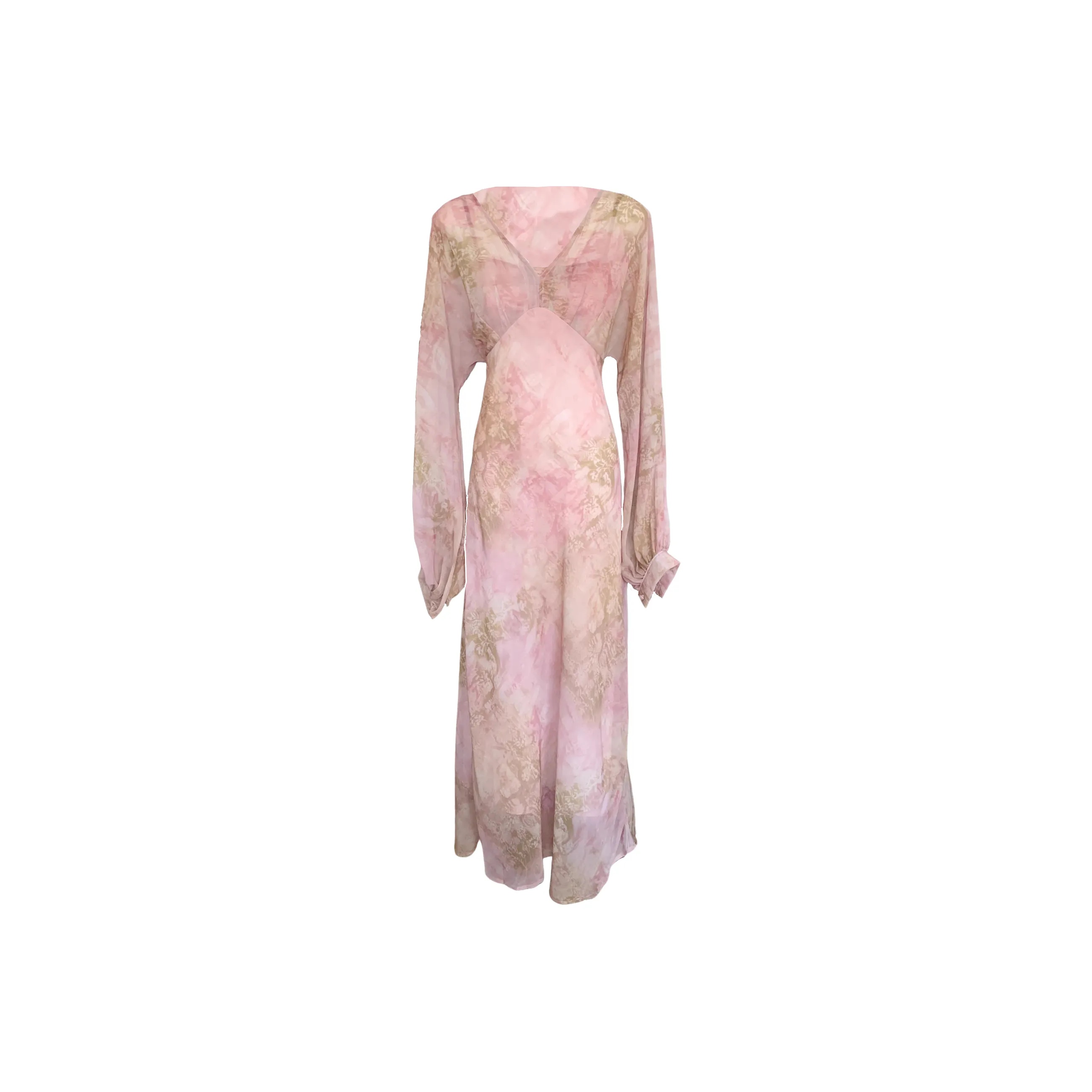 FINDSME GAGA Длинное платье с длинными рукавами женское