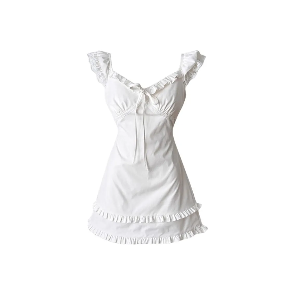 ABBY GODDESS Короткое платье с короткими рукавами женское