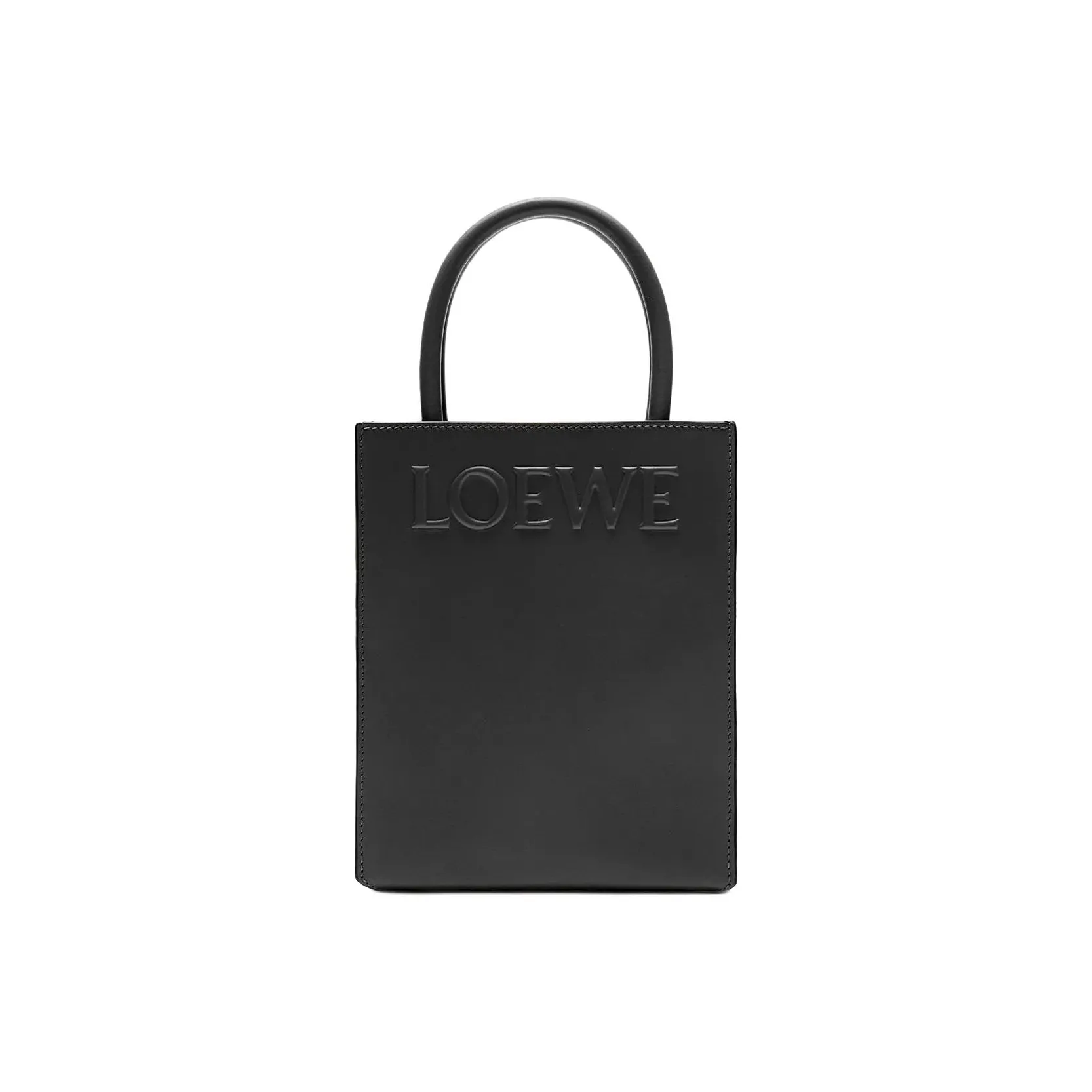 LOEWE Smooth Cow Leather Sheet Music Bag Tote Bag Shopping Bag Shoulder Bag Crossbody Bag Handbag Regular Women's Black