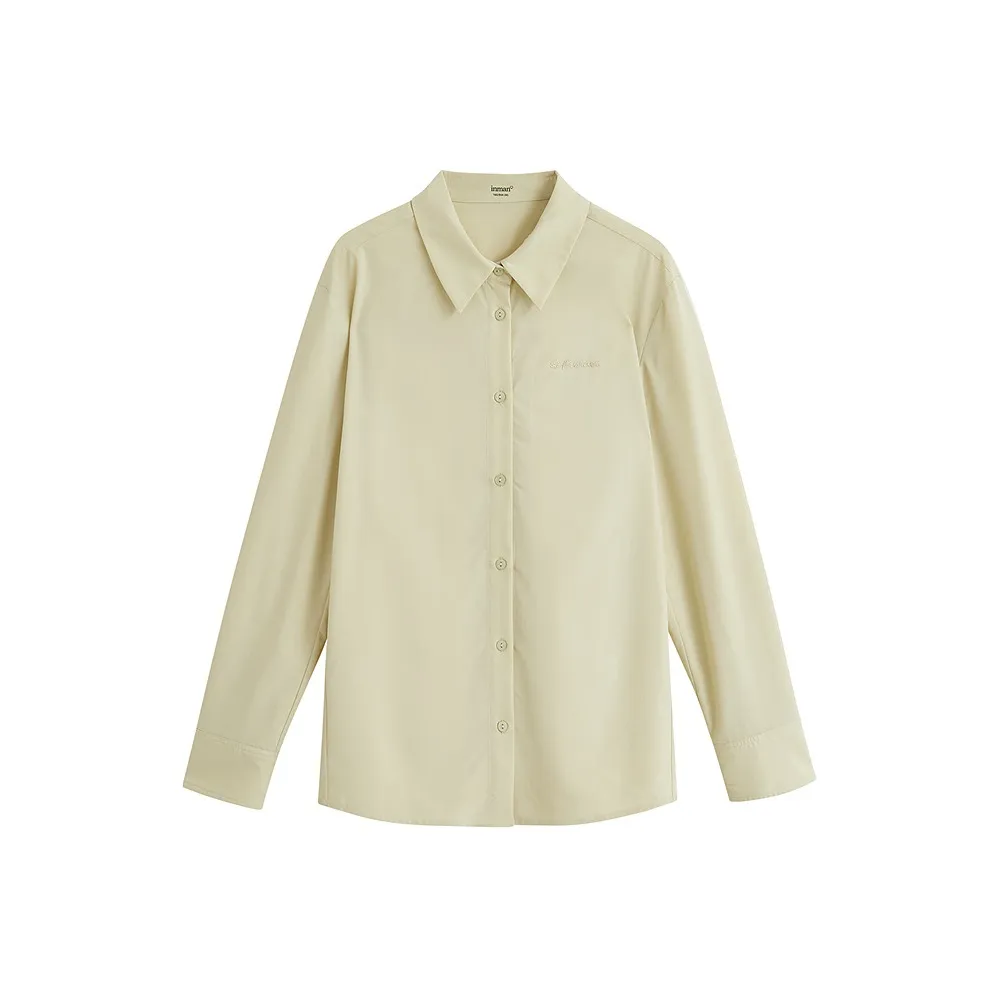 Inman TREASURE Похудение Предосенний Комплект Элегантность Доступный Вечный Модный ATMOSPHERE Рубашка Женская