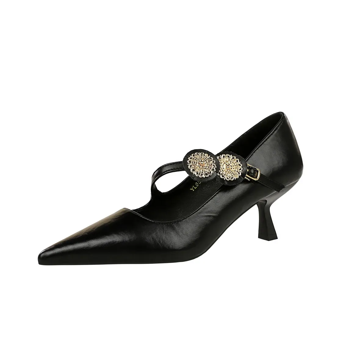 YAFEI XUANYU Узкий каблук Mary Jane обувь 6 см женская