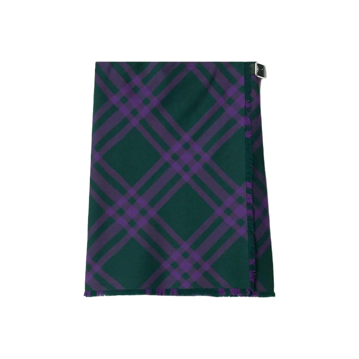 Burberry FW23 Повседневный Длинный Юбка Женские Темный Королевский Фиолетовый