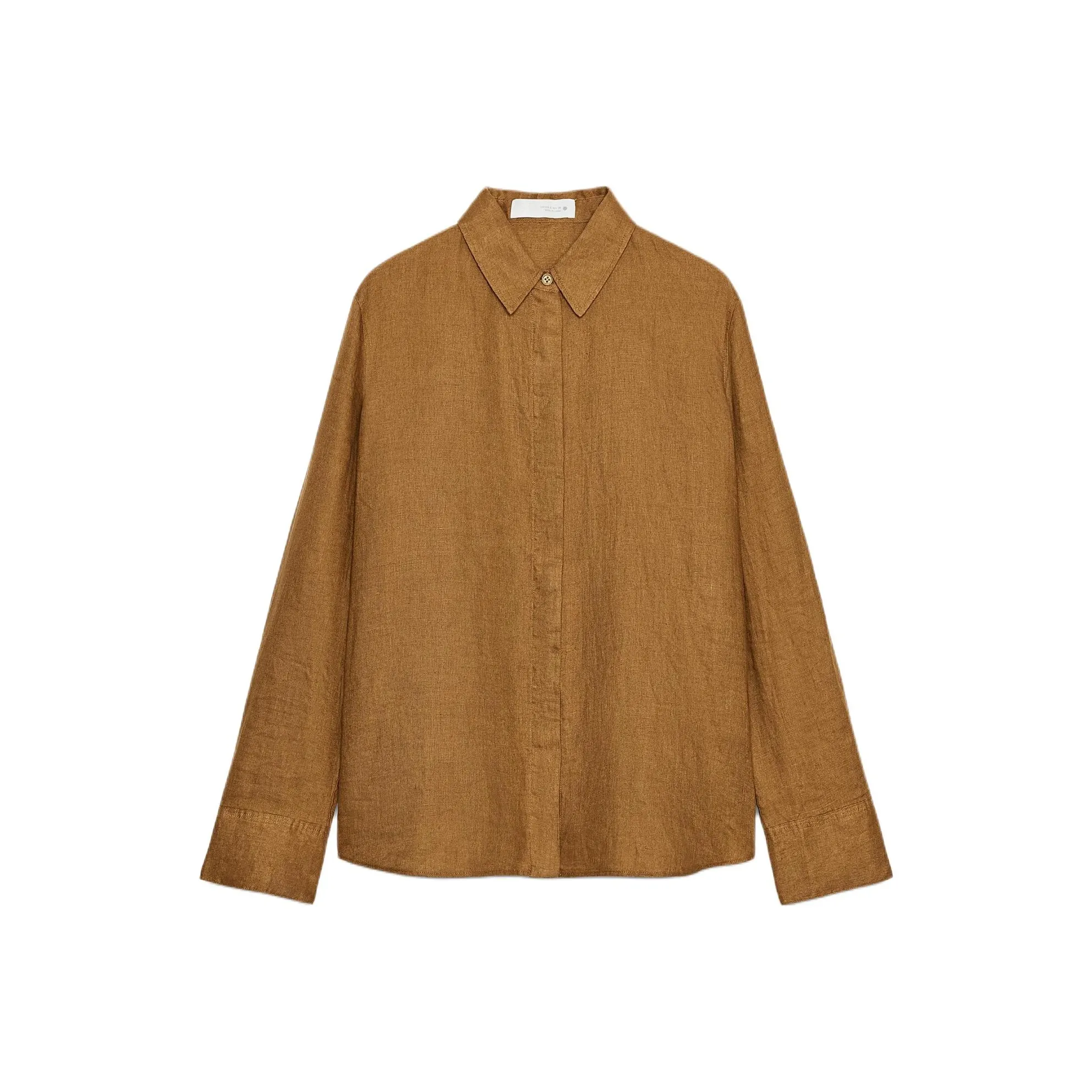 ZARA ZW Series Женский Кристально-Желтый Рубашки