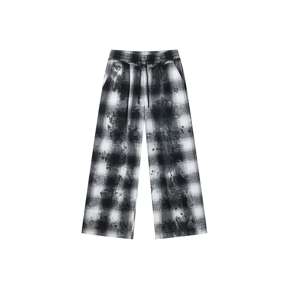 INXX Черный Белый Клетка Унисекс Повседневные Штаны