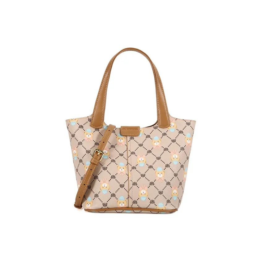 DANNYBEAR Синтетическая кожа Сумка Обычный Женские Галстуки-бабочки Медвежонок Абрикос