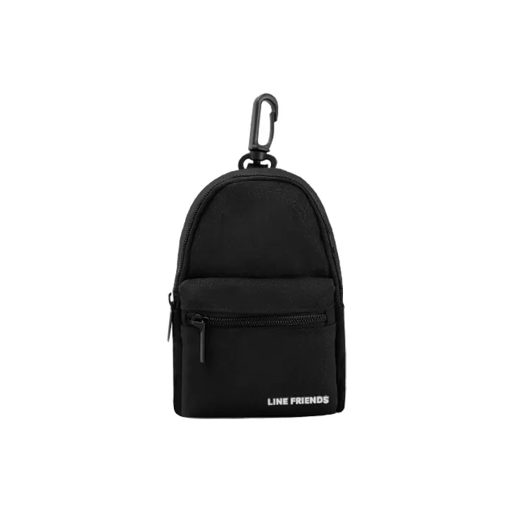 LINE FRIENDS Полиэстер Монета Кошелек Стандартный Унисекс Черный
