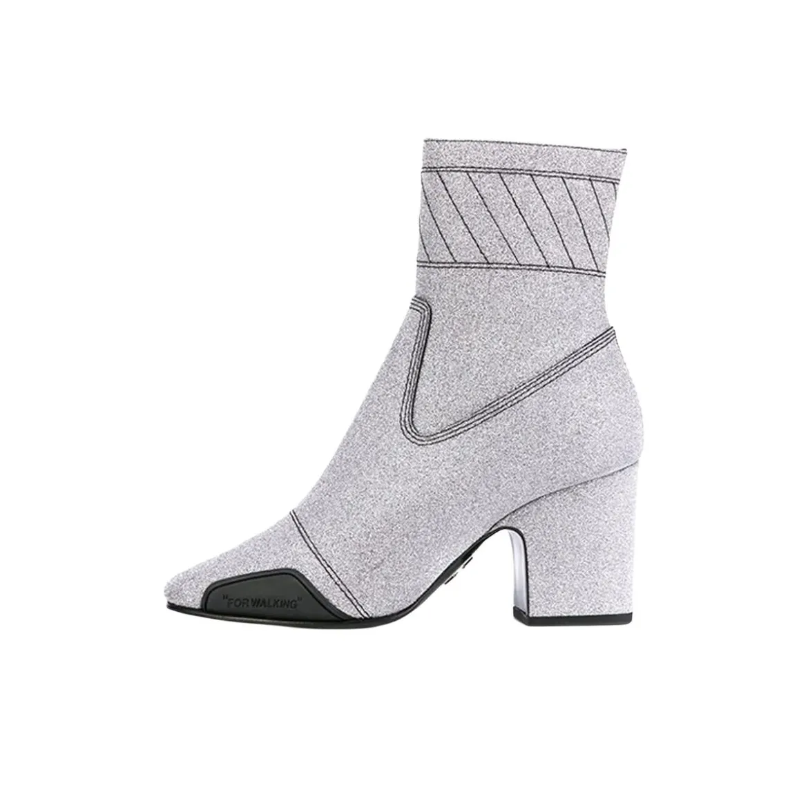 OFF WHITE Ankle Boots Women's Gray