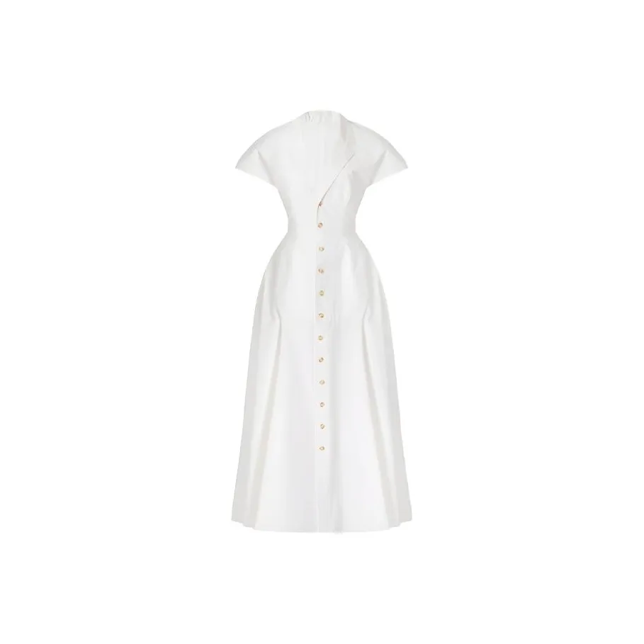 Leather Cat Короткий рукав платье женское