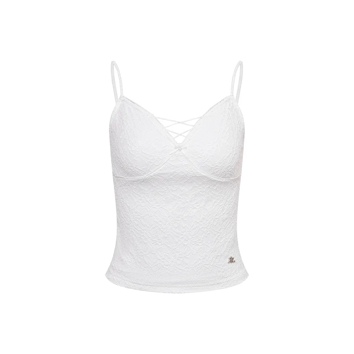 Ariseism Стильный Белый Кружевной Топ на бретелях Женский Летний Облегающий крой Топ Женский