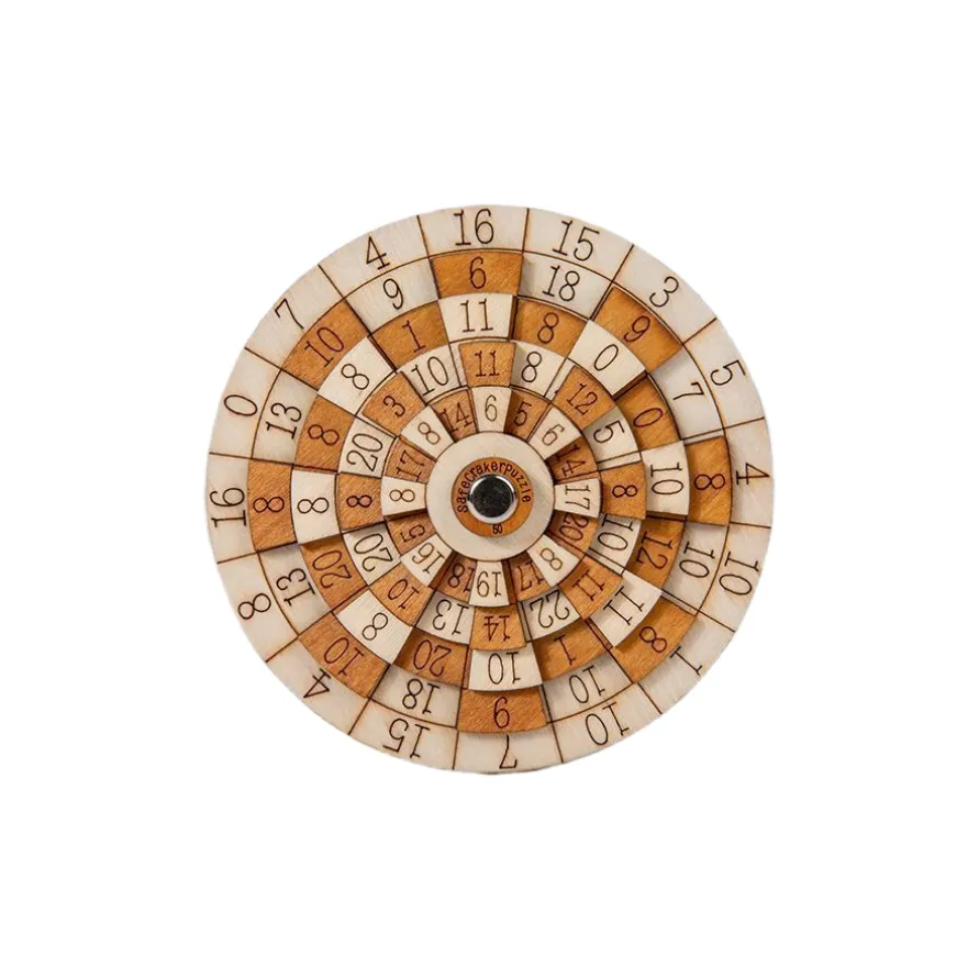 WANGE Числа 50 Disc Точилка Десять Уровней Математические Головоломки с Разъемными Кольцами