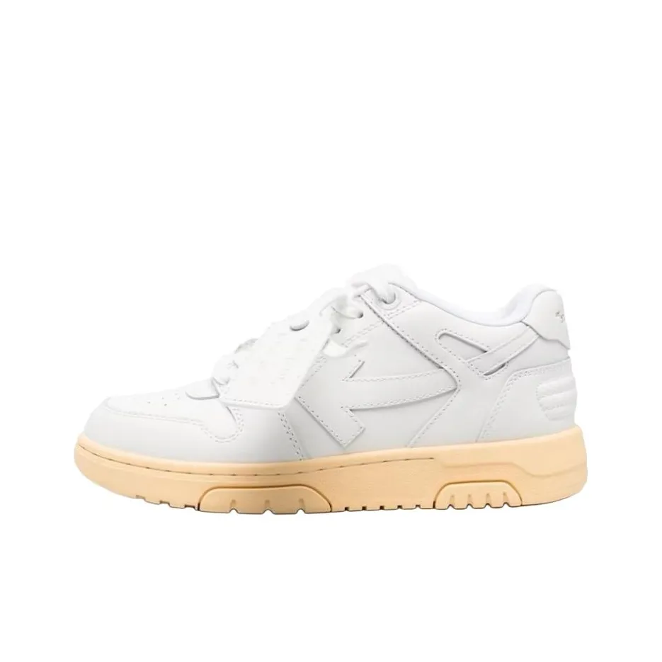 OFF WHITE Out Of Office Ooo Low Tops White Cream Women's