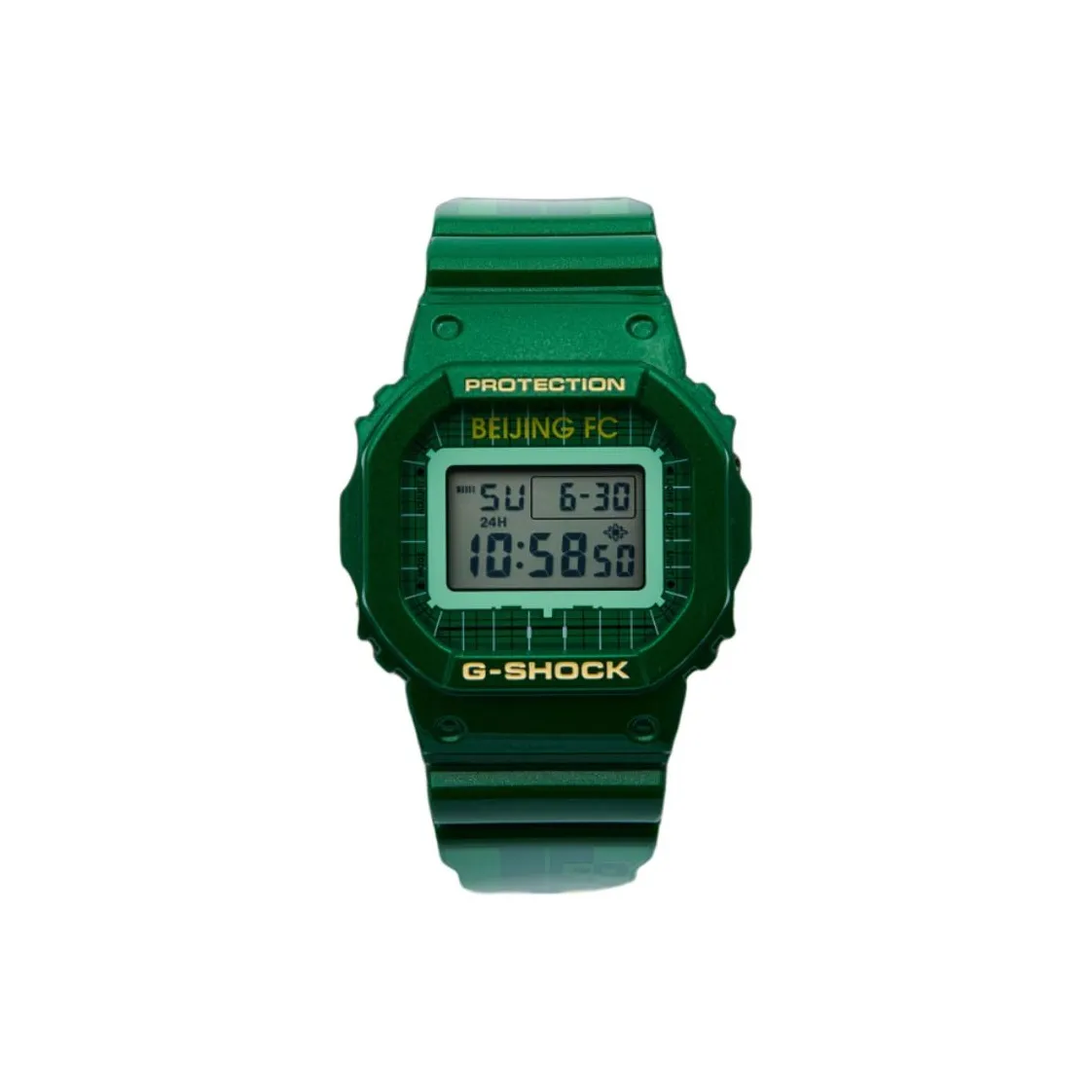 CASIO Beijing Guoan G Shock Collection Кварцевый механизм Смольный ремешок Часы Унисекс Серый циферблат