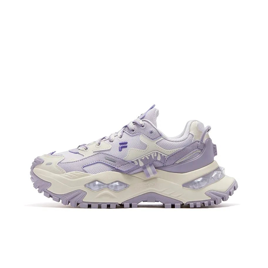 FILA FUSION Бьянко визуально увеличивает рост Низкий топ Толстая подошва Кроссовки Женские Романтический фиолетовый