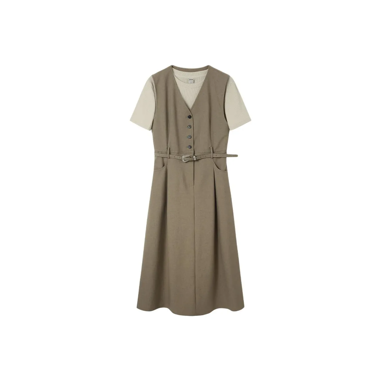 JESSYLINE Армейский зеленый женский комплект с юбкой