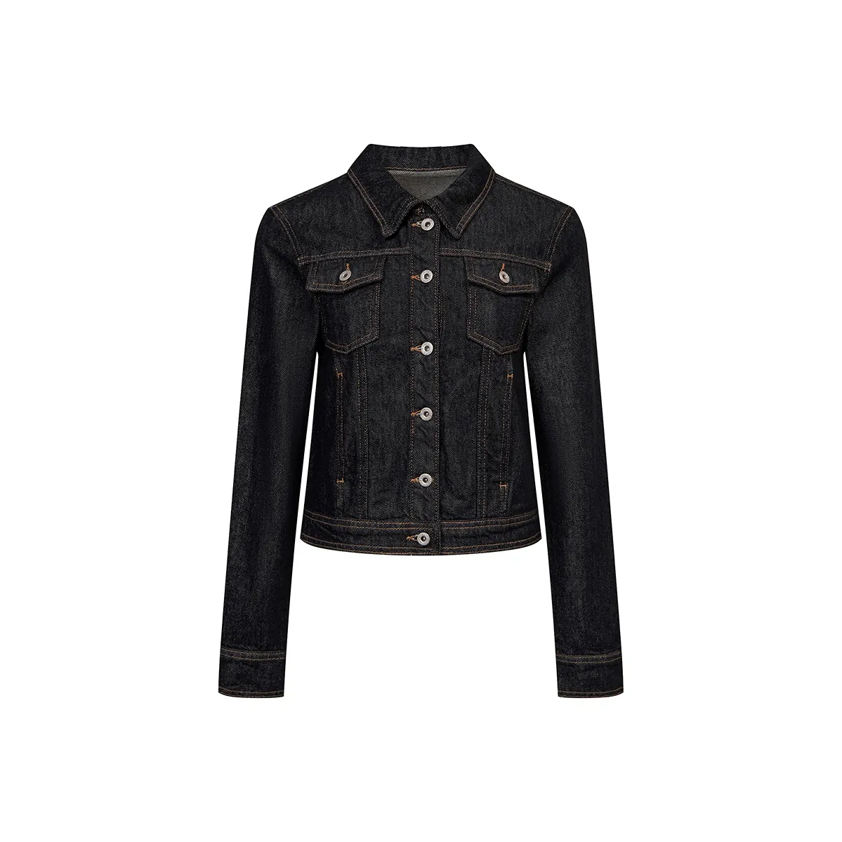 Ariseism Деним Укороченное Пальто Женское Осеннее Универсальное Топ Женское