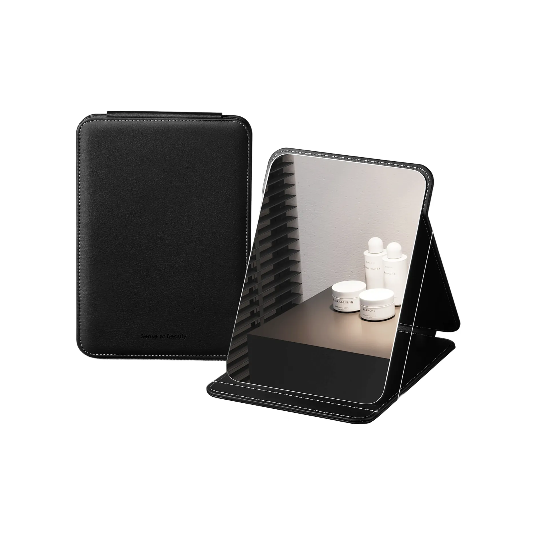 NORRGAVEL Мужское Эксклюзивное Складное Зеркальце для Офиса Настольный Портативный Зеркало для Макияжа Складное Карманное Зеркало для Макияжа