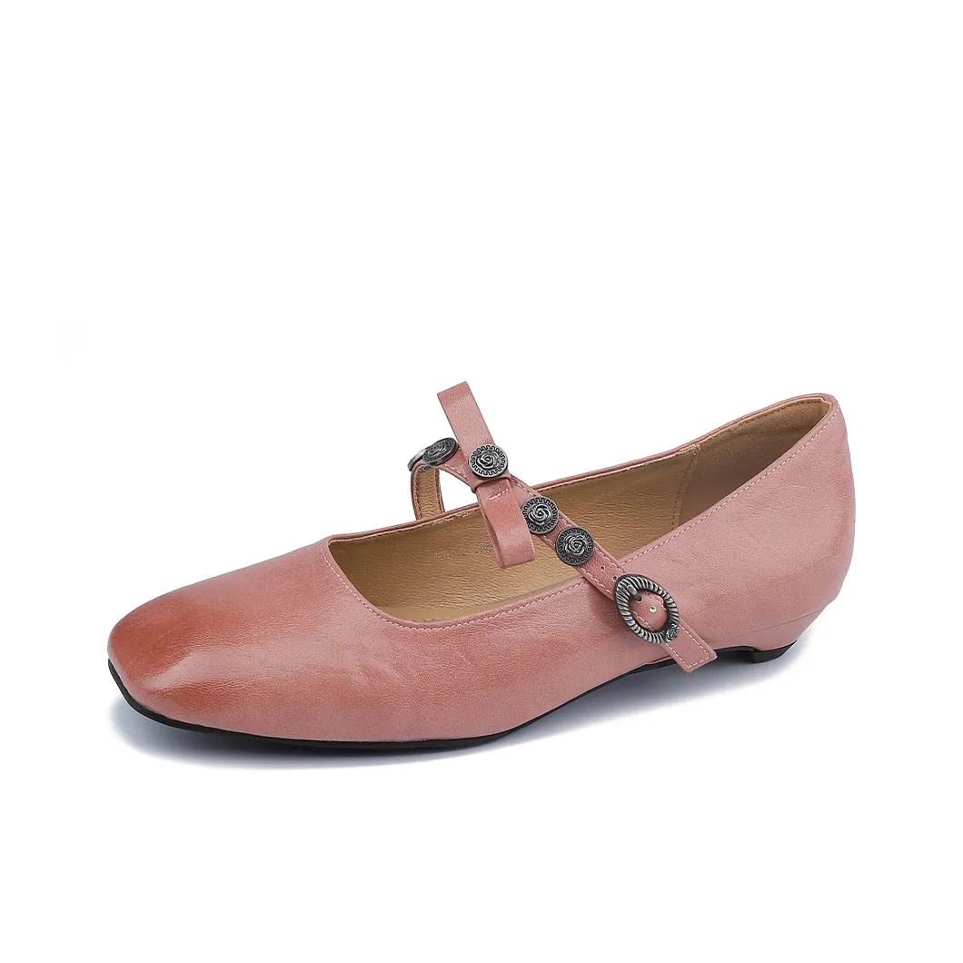 Lanza Mary Jane Shoes 2cm Женские Peach Pink