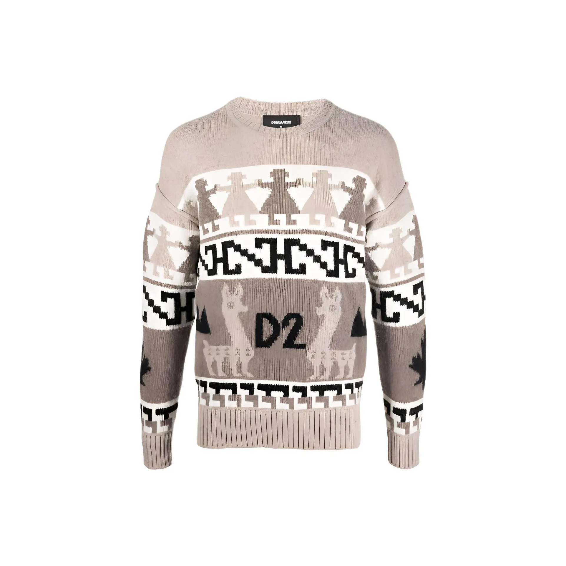 DSQUARED2 Jacquard knit Alpaca Wool Jumper