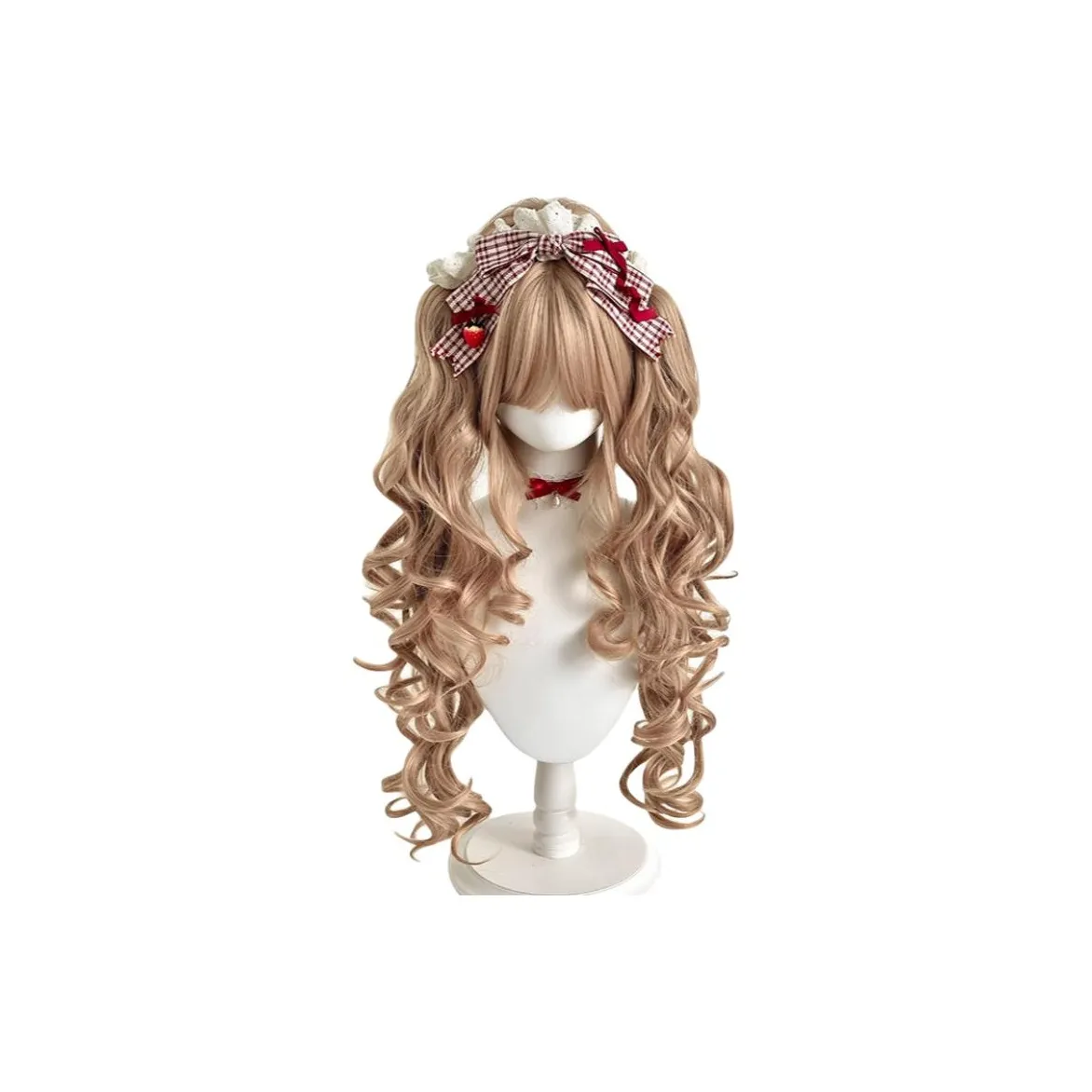 Sweet Pillow House Перука Длинные Кудрявые Волосы Двойная Копна Кукла Золотая Японский стиль Лолита Роман Кудрявый Высокая Температура Пряжа