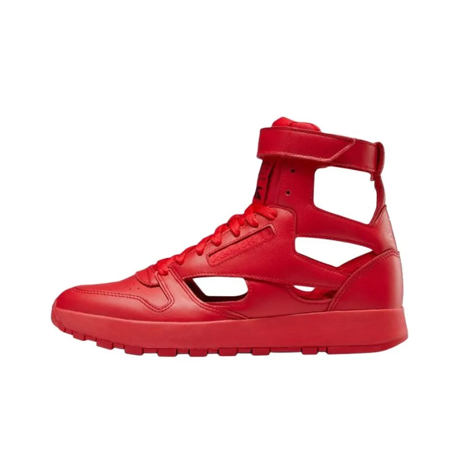 Reebok x Maison Margiela Classic Leather High Топ Повседневная обувь Унисекс Красный