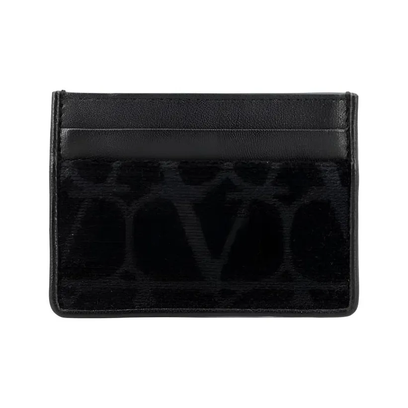 Valentino Кожа Детали Держатель для карт Мужской Черный