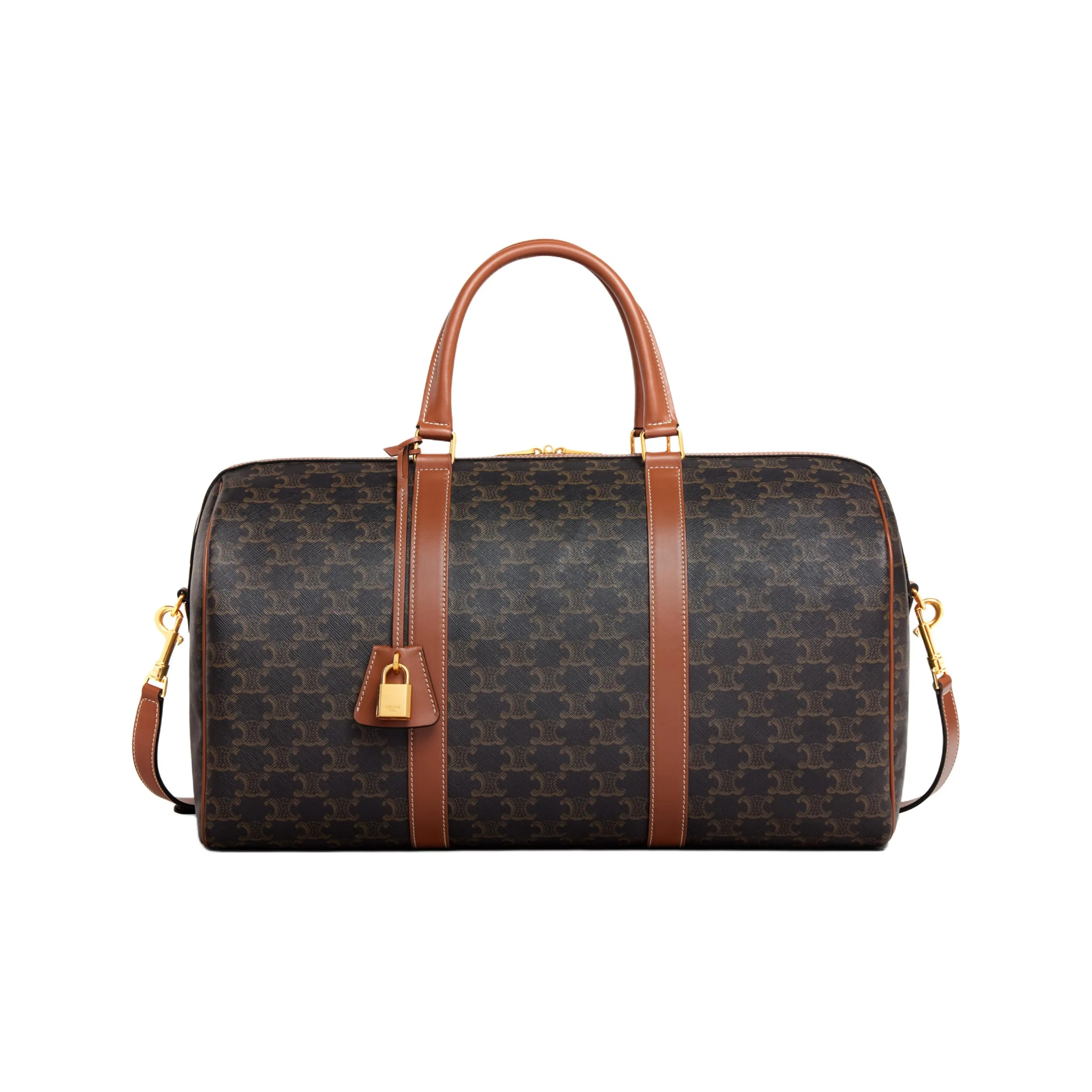 CELINE Fabric With Cow Leather Shoulder Bag, Crossbody Bag, Handbag, Travel Bag Women's