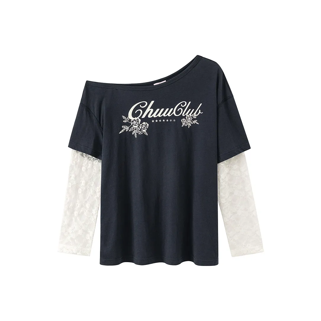 CHUU Темно-синие женские футболки T