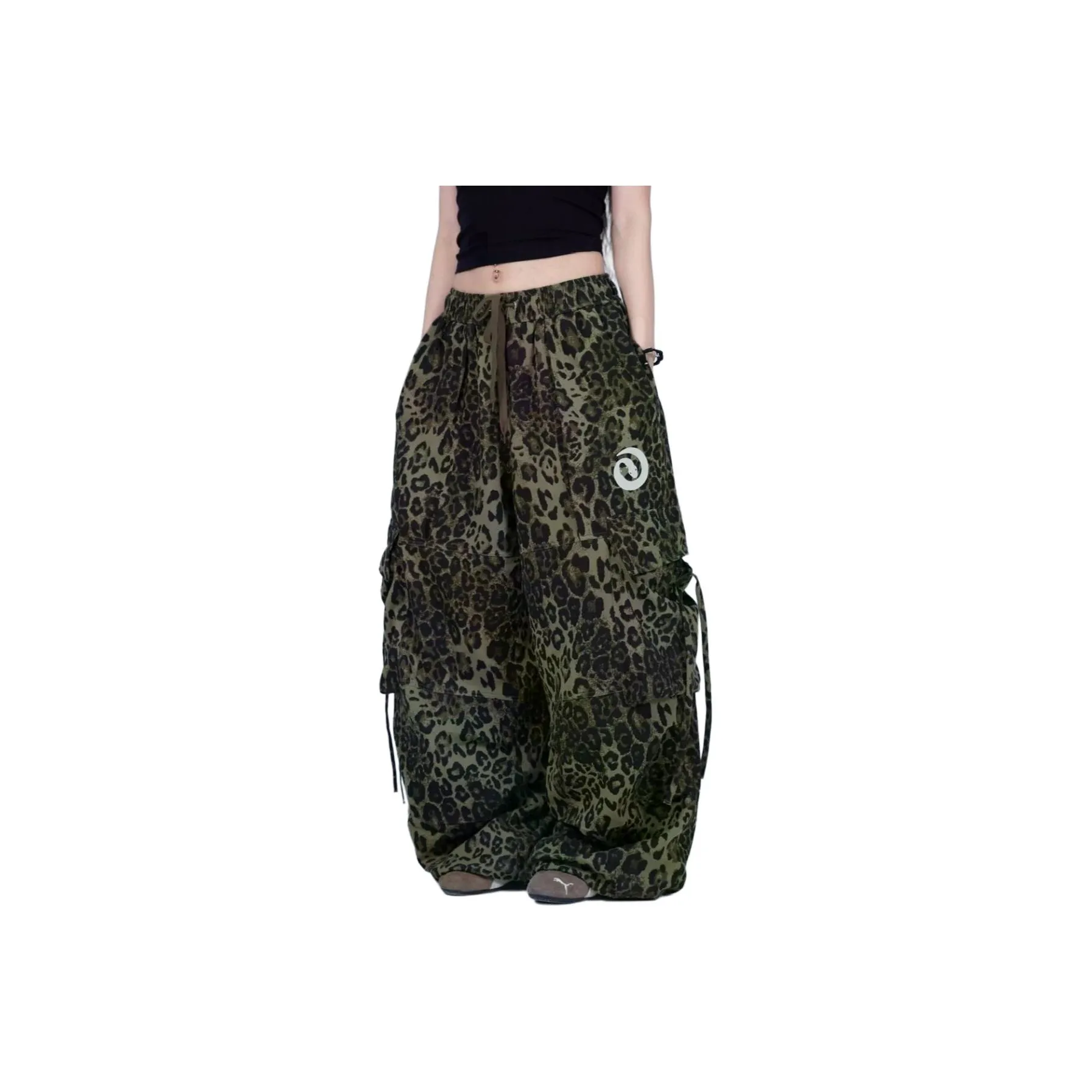 THE AIER Зеленые Унисекс Карго Брюки