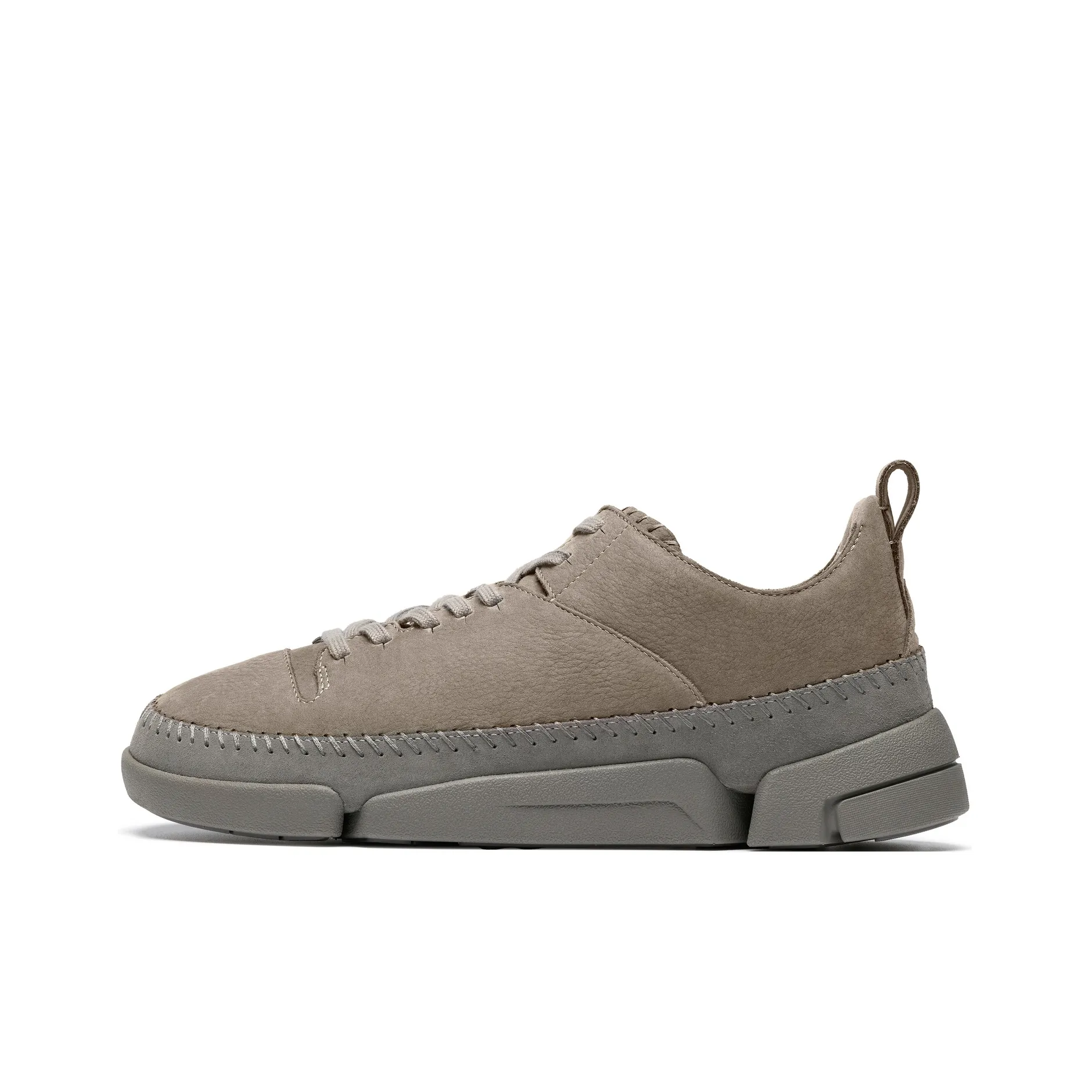 Clarks Мужские повседневные туфли Low Top Серый 261854897 Мужской