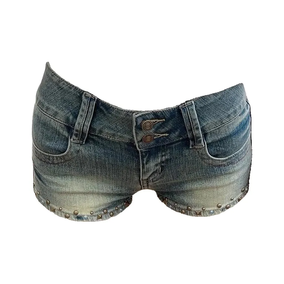 XDFM Винтажные синие женские джинсовые шорты