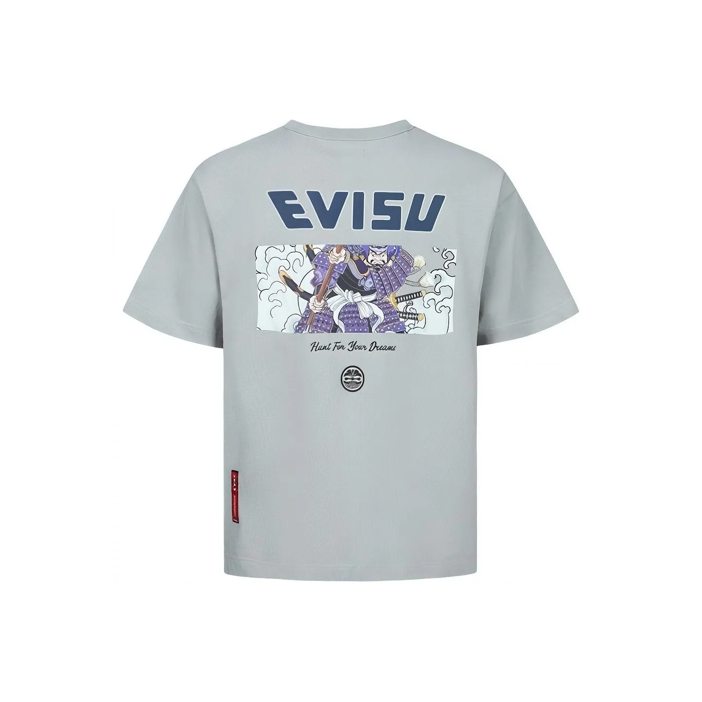 EVISU T Shirts Men's Light Gray