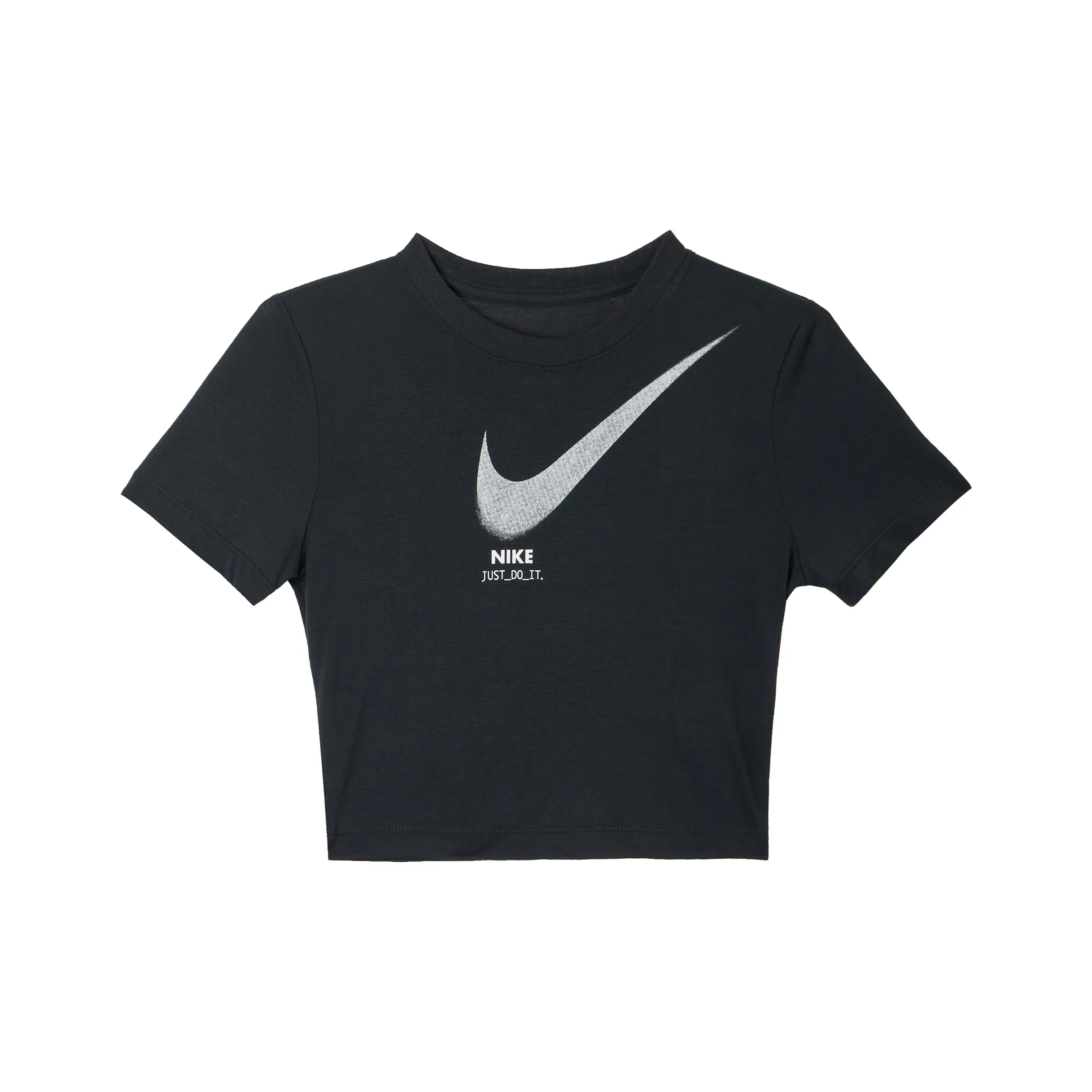 Nike Короткий рукав T-рубашки Женские Черный