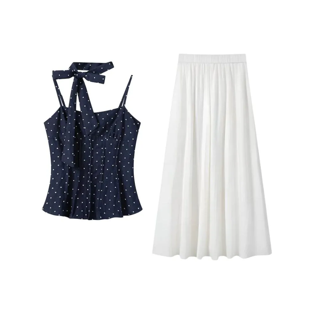 ABBY GODDESS Темно-синий женский комплект с юбкой