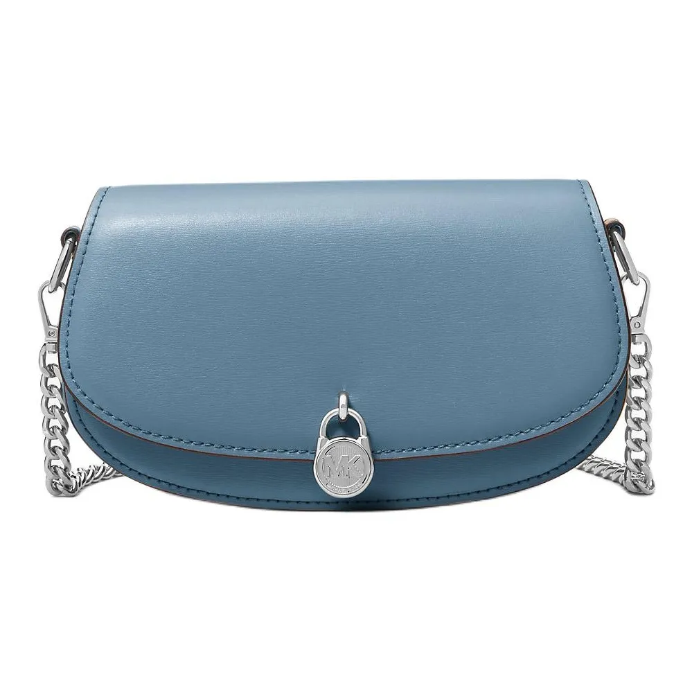 MICHAEL KORS Mila Коровья кожа Сумка на плечо Маленькая Женская Васильковый синий