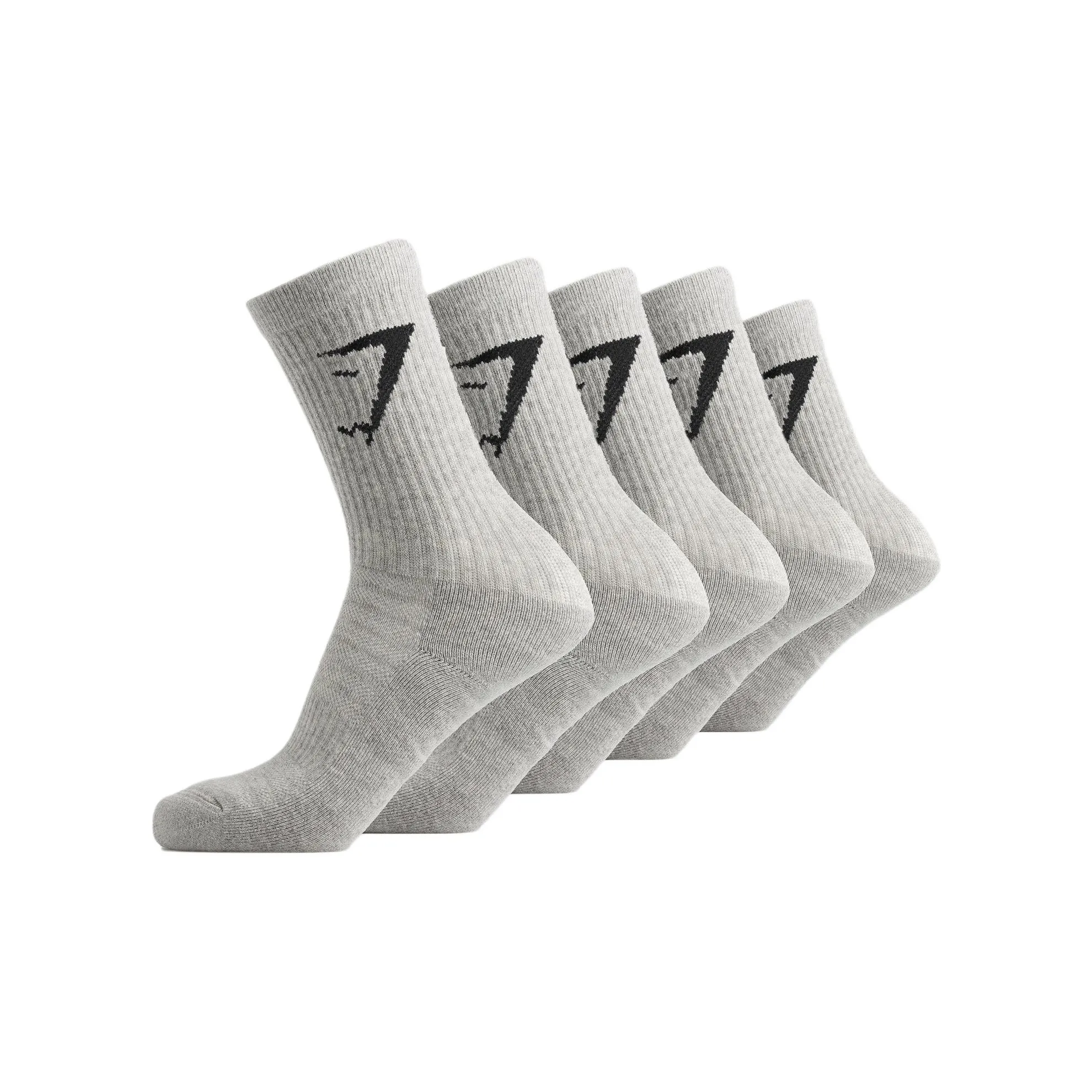 GYMSHARK Носки Crew Унисекс упаковка из 5 пар светло-серый