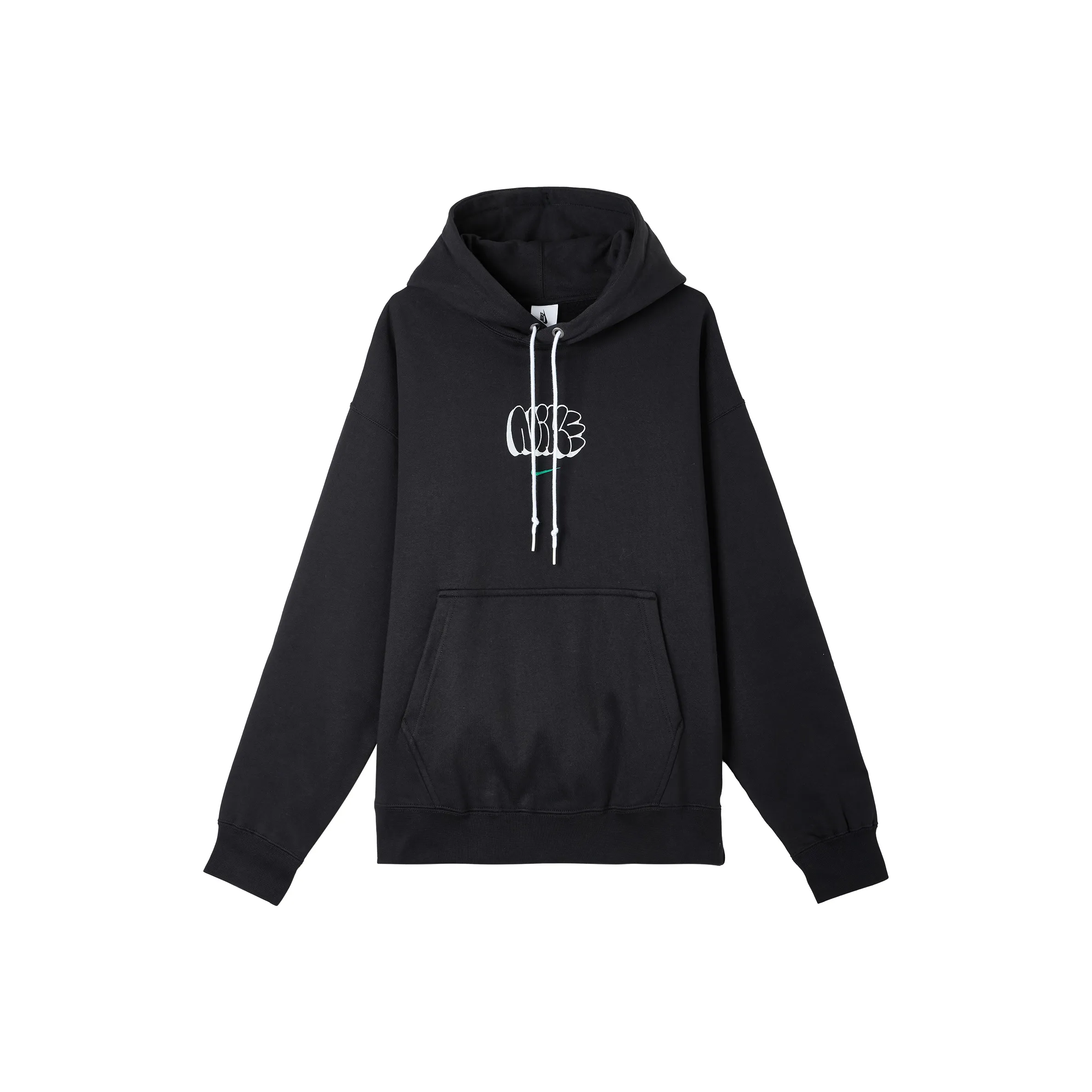 Nike Solo Swoosh Толстовка Мужской Черный Малахитовый