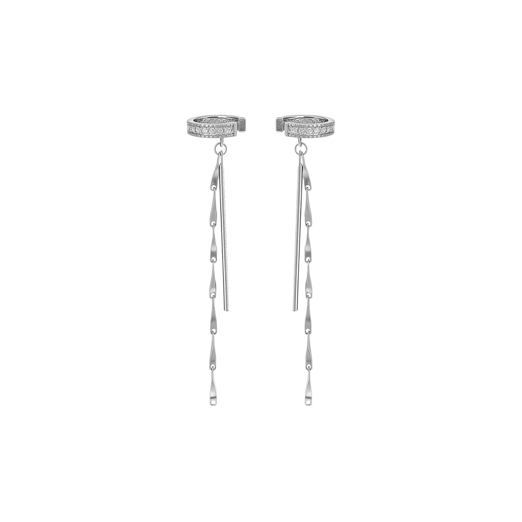 MISS XIA JWY Серебряное покрытие Медная нижняя заколка Серьги On Женские