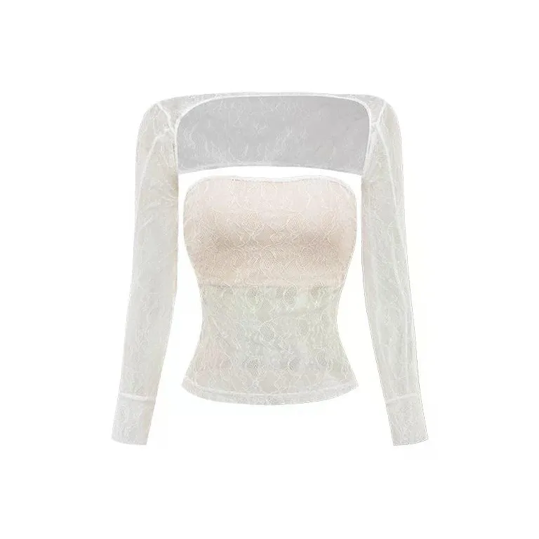 CHILL QIAOER Без бретелей Топ Женский