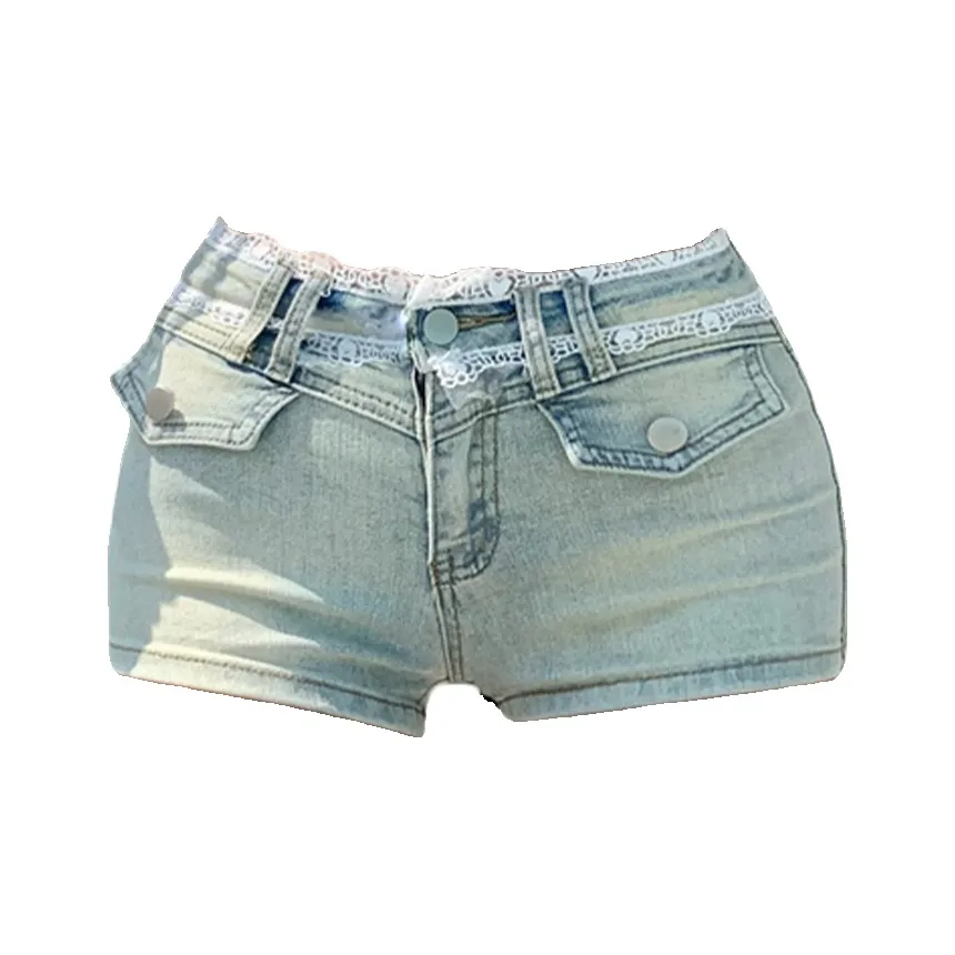 XDFM Светло-синие женские джинсовые шорты
