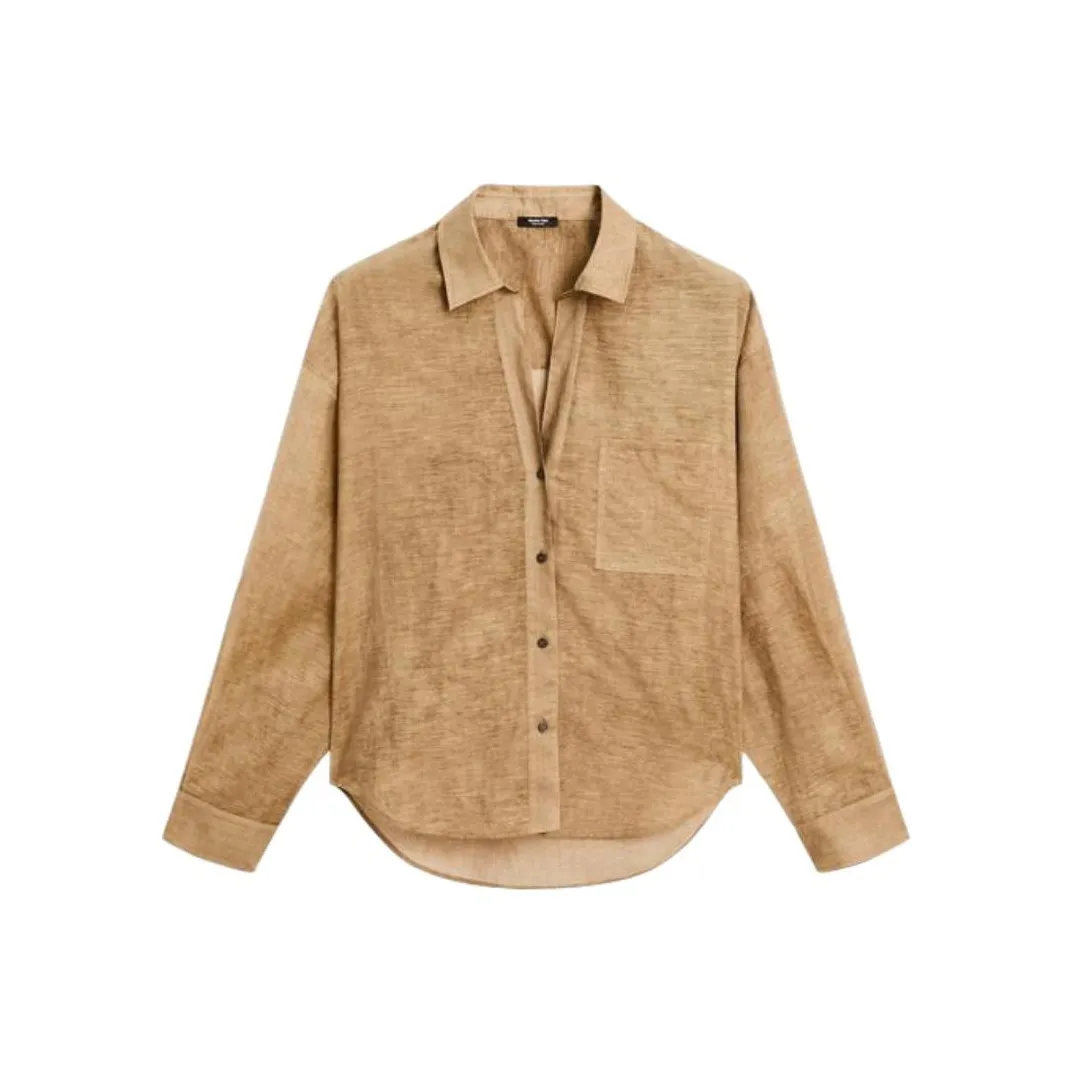 Massimo Dutti Жёлтые Рубашки для Женщин