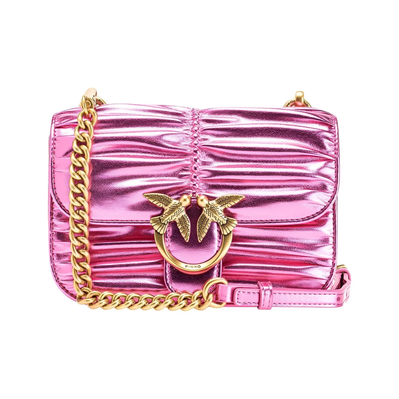 PINKO ПУ (полиуретан) Сумка через плечо Женская Розовая Красная