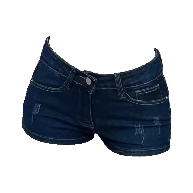 XDFM Темно-синие женские джинсовые шорты