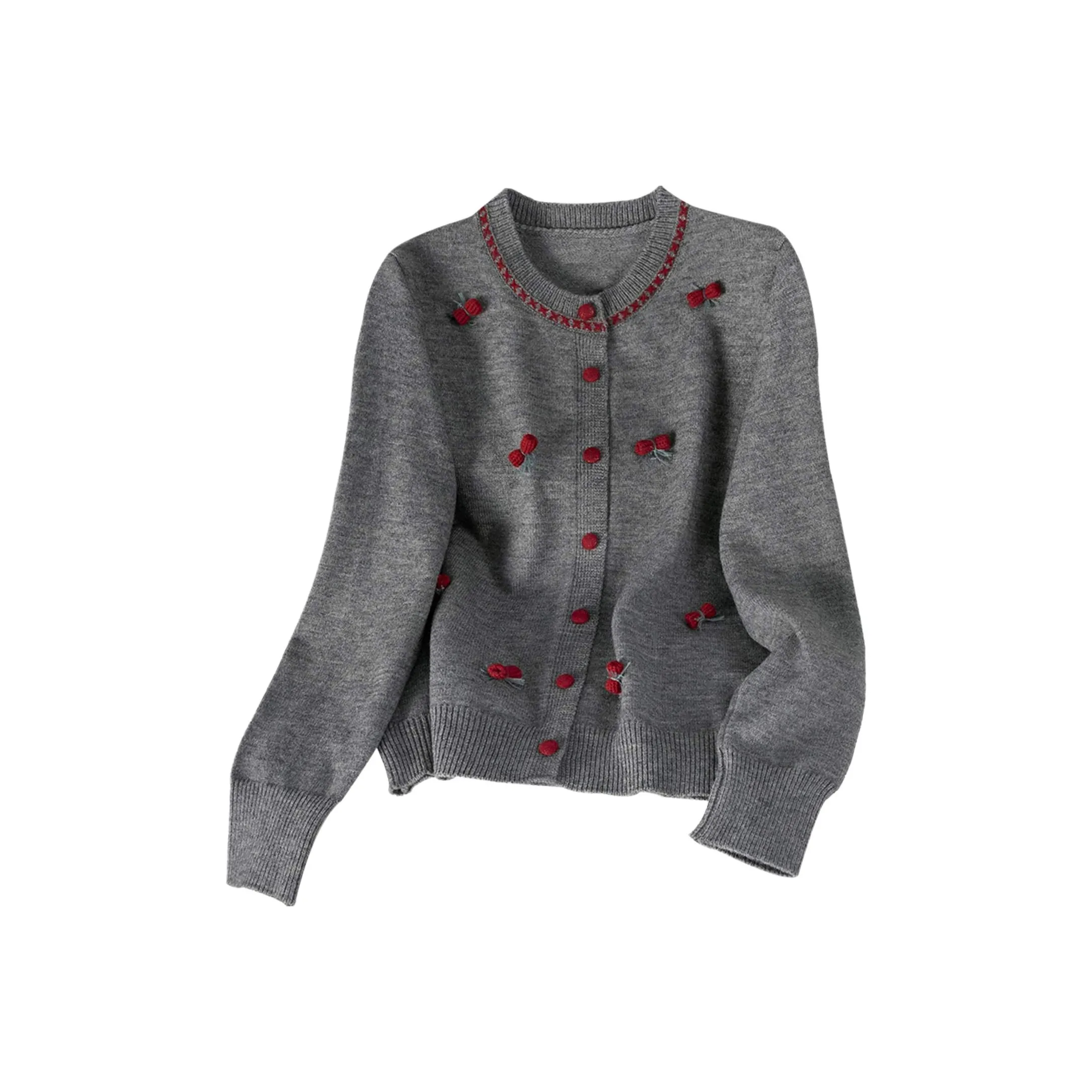 Cypress House Серый Женский Трикотаж