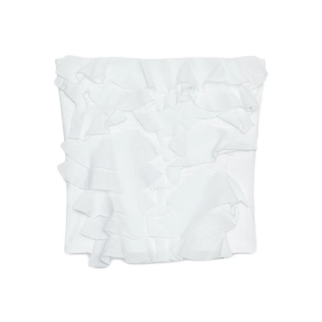 ZARA Белый Женский Топ без бретелек