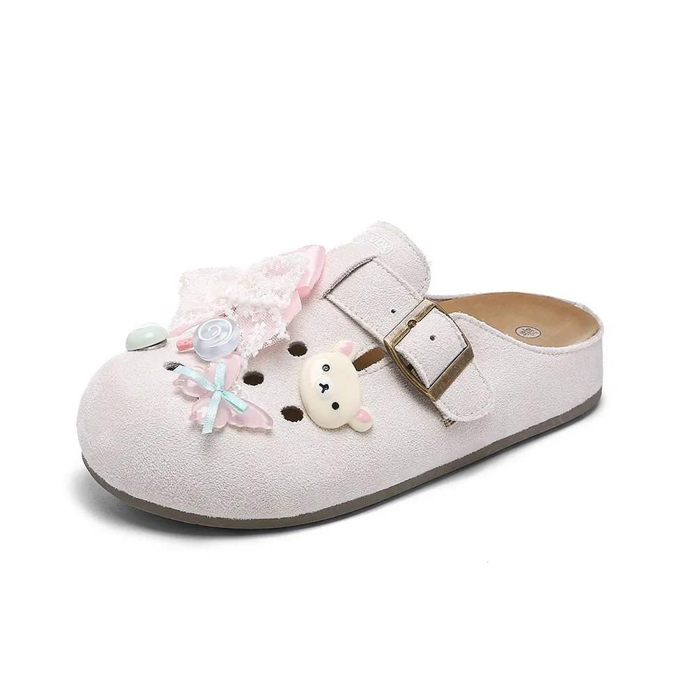 Cob Резиновая подошва Милый дизайн для домашних животных устойчивая к истиранию устойчивая к запахам домашние тапочки Женские Бежевые